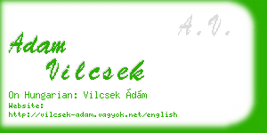 adam vilcsek business card